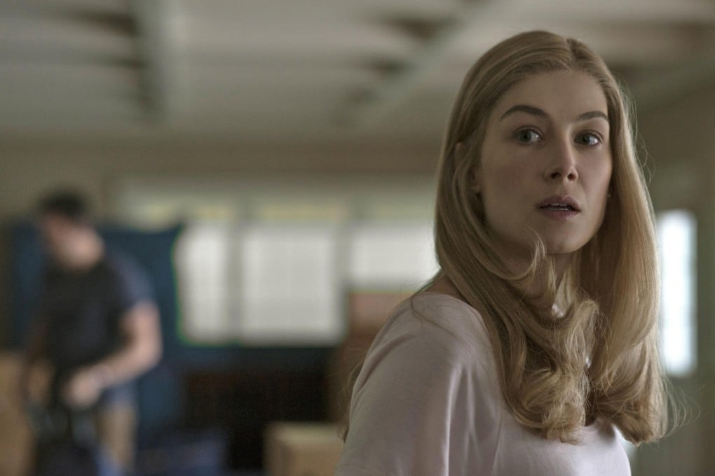 Rosamund Pike plays Amy Dunne in Gone Girl.