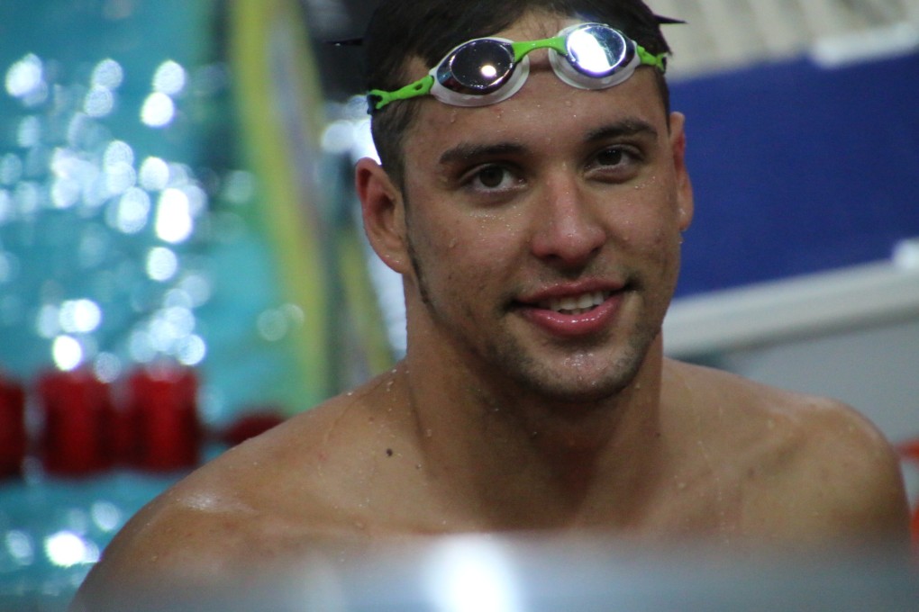 South African Chad Le Clos wins the men's 50m butterfly at Victoria Park in the Fina/Mastbank Swimming World Cup. Photos: Unus Alladin