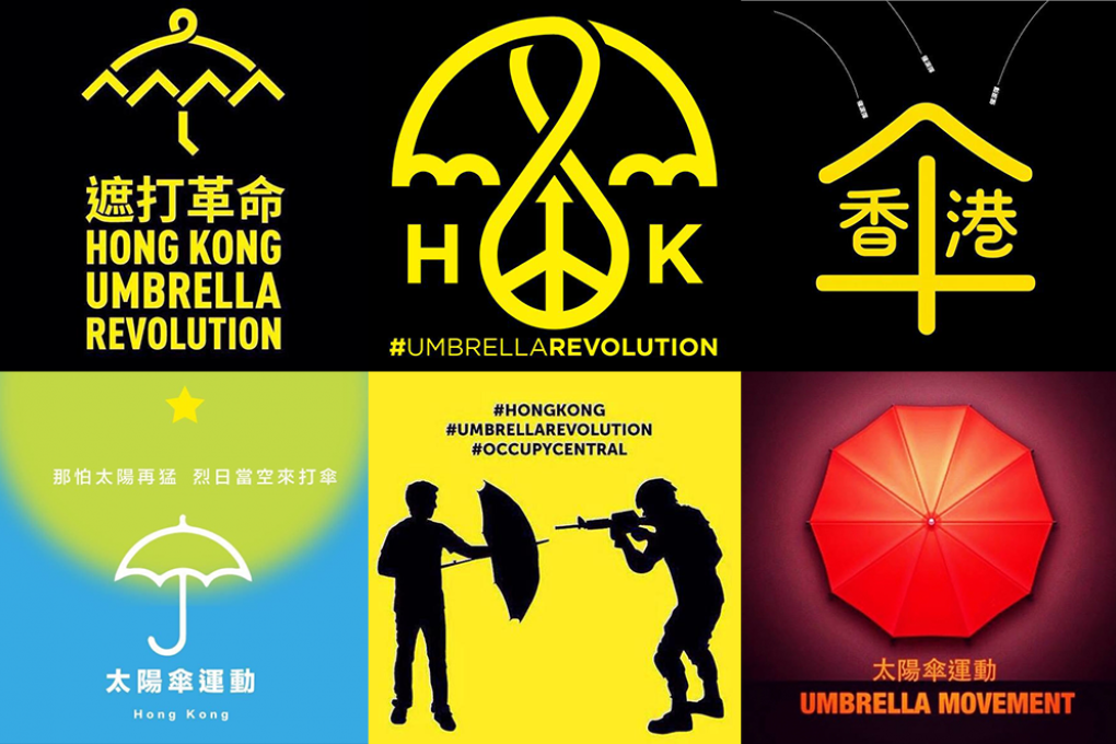 Many designers are sharing their own takes on the #UmbrellaRevolution on Twitter. Photo: SCMP