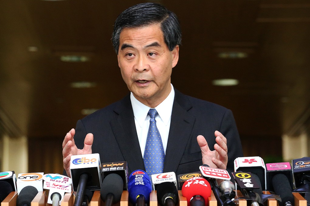 Leung Chun-ying has resisted calls for him to step down. Photo: Felix Wong
