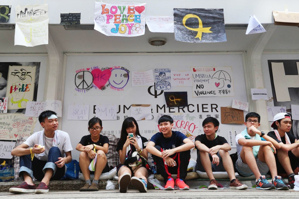 University students in Hong Kong kicked off a week-long class boycott on September 22 to protest against Beijing’s decision to set tight restrictions on the city’s chief executive election in 2017. Photo: K.Y. Cheng