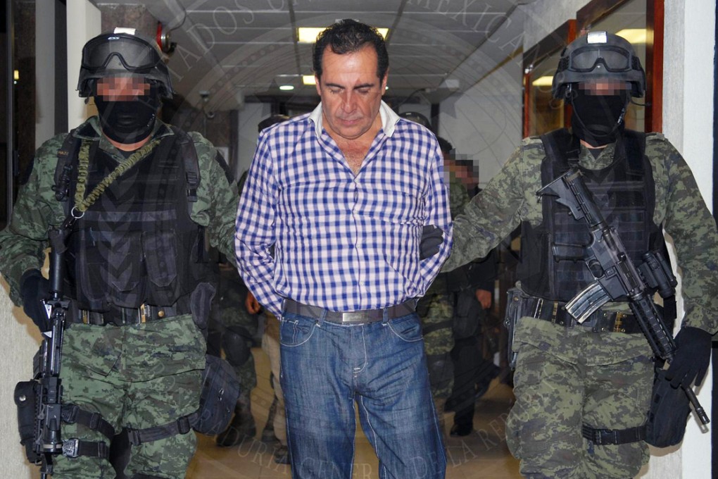 Hector Beltran Leyva after his arrest on Wednesday. Photo: AFP