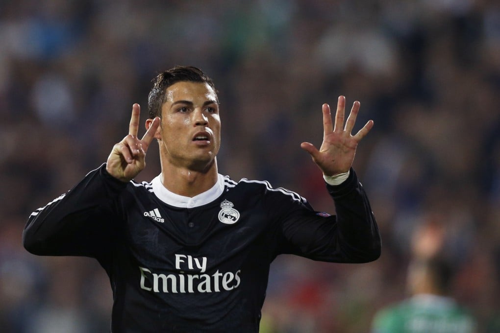 Cristiano Ronaldo celebrates scoring. Photo: Reuters