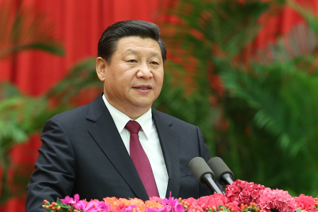 President Xi Jinping delivers a speech at the National Day reception in Beijing. Photo: Xinhua