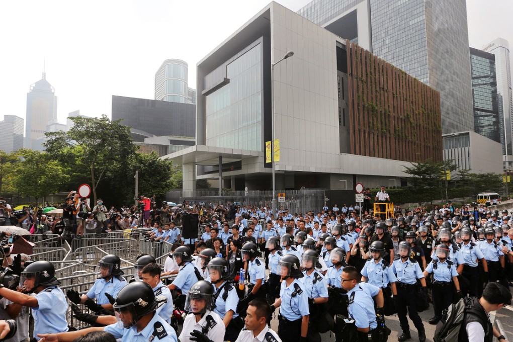 The police force is composed of Hong Kong people and their views probably mirror much of the rest of the mainstream society. Photo: Sam Tsang