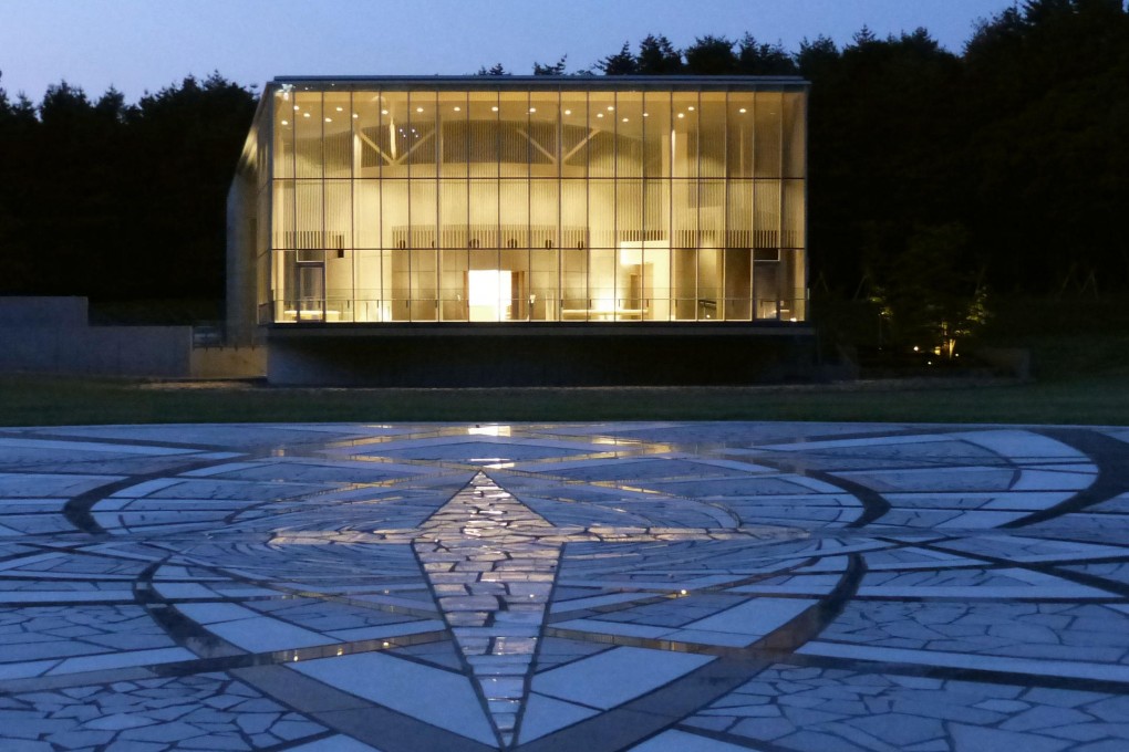 Japanese religious group GLA has a museum-like charnel house to store the remains and mementos of the deceased in Hokuto, Yamanashi prefecture. Photo: Kyodo