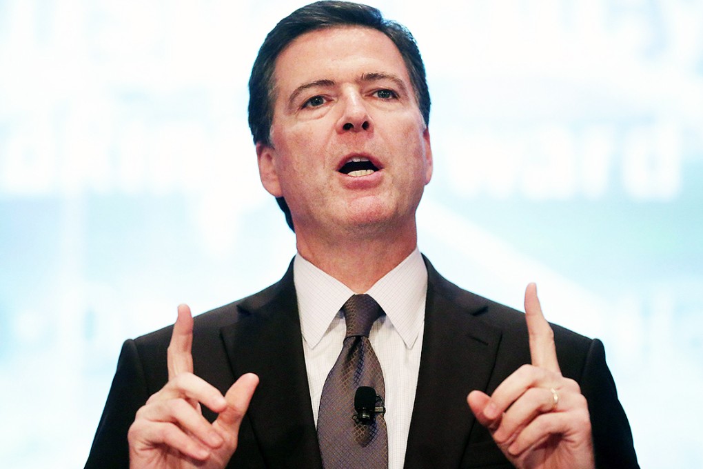 James Comey says China tops the list of countries seeking to pilfer secrets from US firms. Photo: AFP