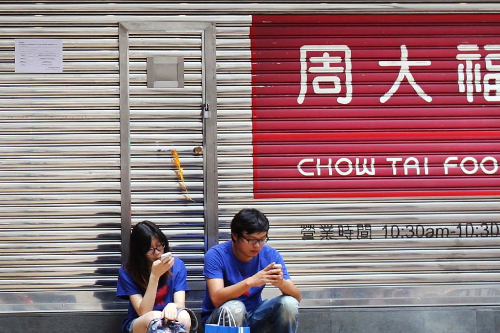 Chow Tai Fook shut around 20 stores amid the protests. Photo: May Tse