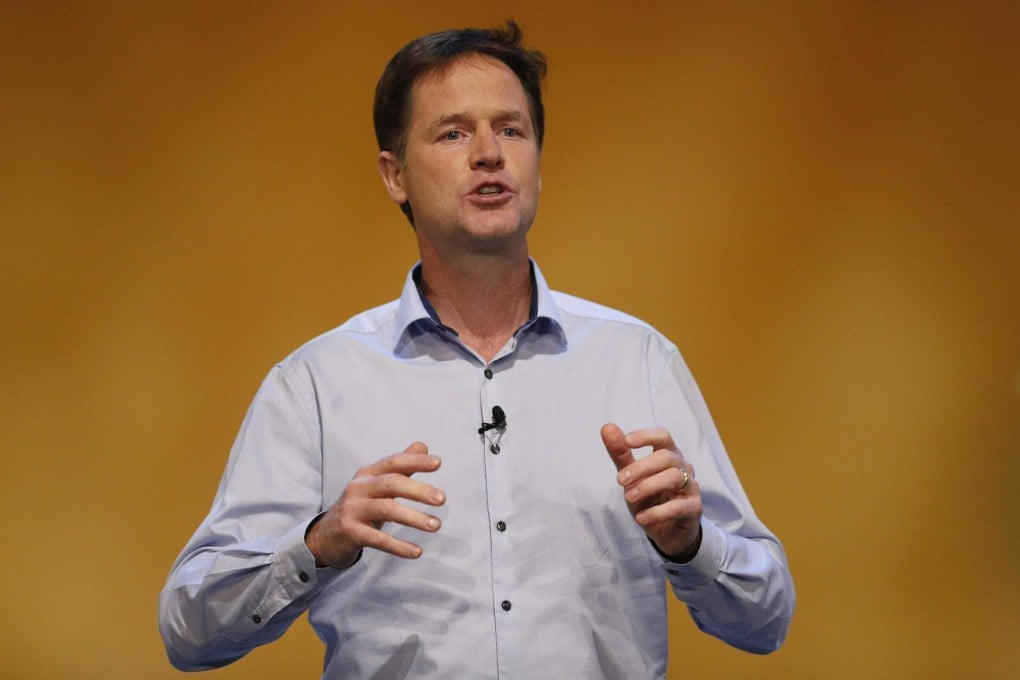 Hypocritical approach by Nick Clegg.