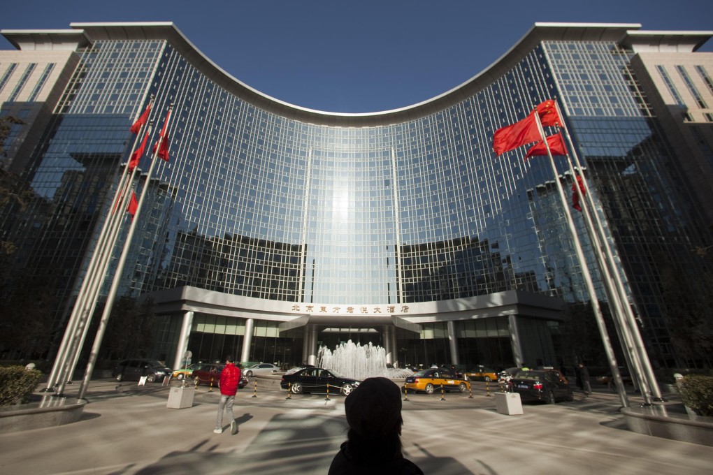 The average room rate at five-star hotels in Beijing fell 7 per cent in the first seven months from a year earlier to 805 yuan. Photo: Bloomberg