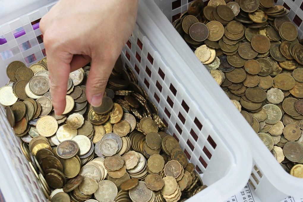 Random objects have been found with the coins, such as buttons, rings and even a tooth. Photo: May Tse