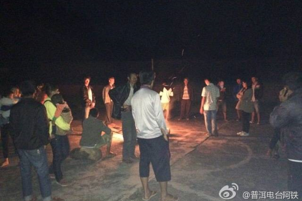 A 6.0-magnitude earthquake hit mountainous Yunnan province  late on Tuesday. Photo: SCMP Pictures