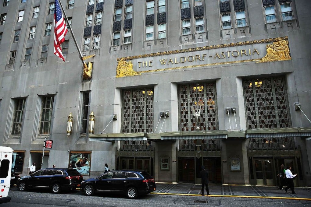 Hilton Worldwide will sell the Waldorf to the Beijing-based Anbang Insurance Group for US$1.95 billion. Photo: AFP