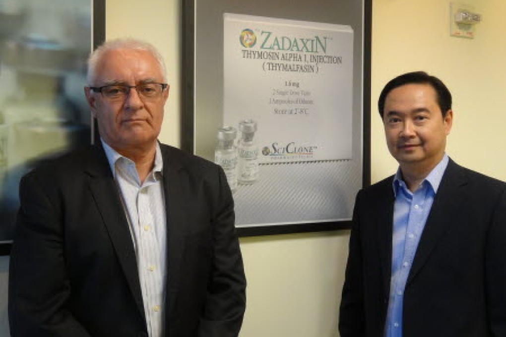 (From left): Dr Friedhelm Blobel, president and CEO; and Wilson Cheung, chief financial officer and senior vice-president, finance