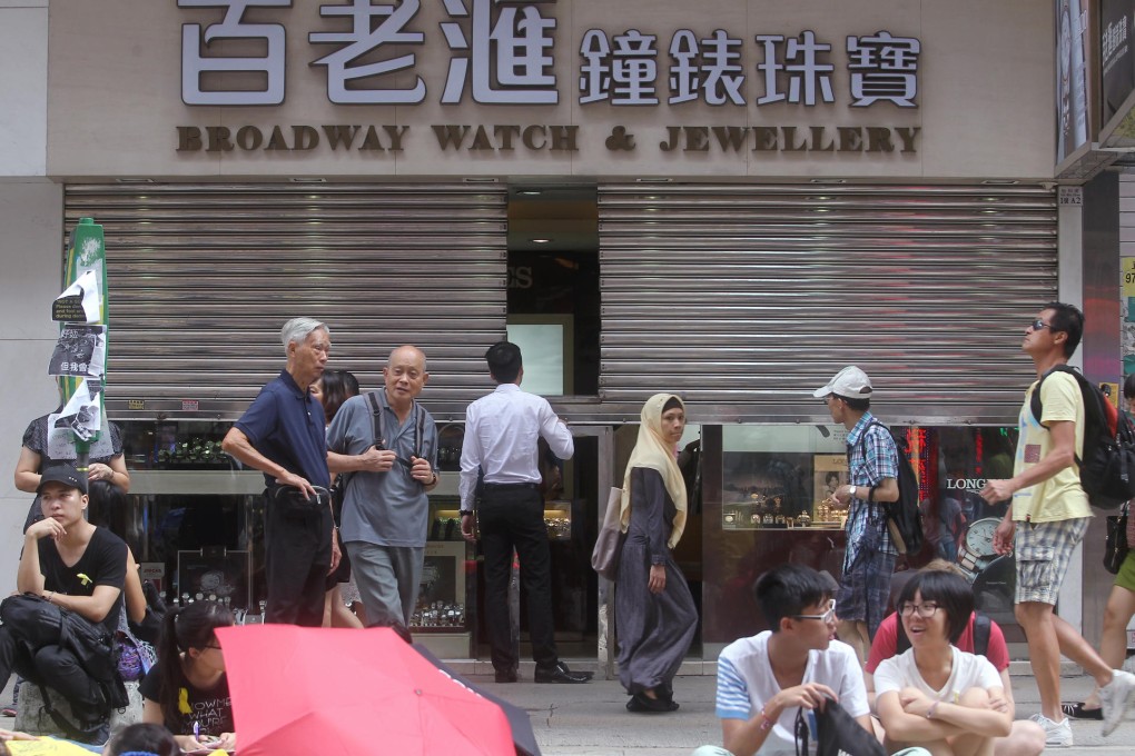 Retailers may have suffered losses during the protests which ratings agencies say they pose little risk to Hong Kong's economy. Photo: May Tse