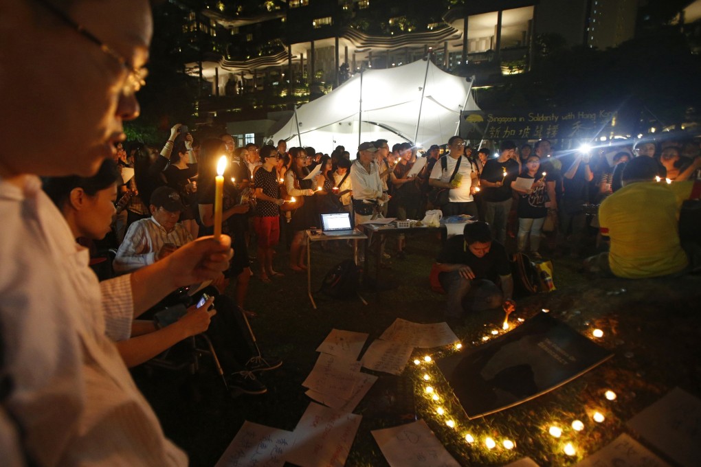 With lyrics and music - instead of chants and speeches - amateur songwriters have lent their talent to the pro-democracy protests. Photo: Reuters