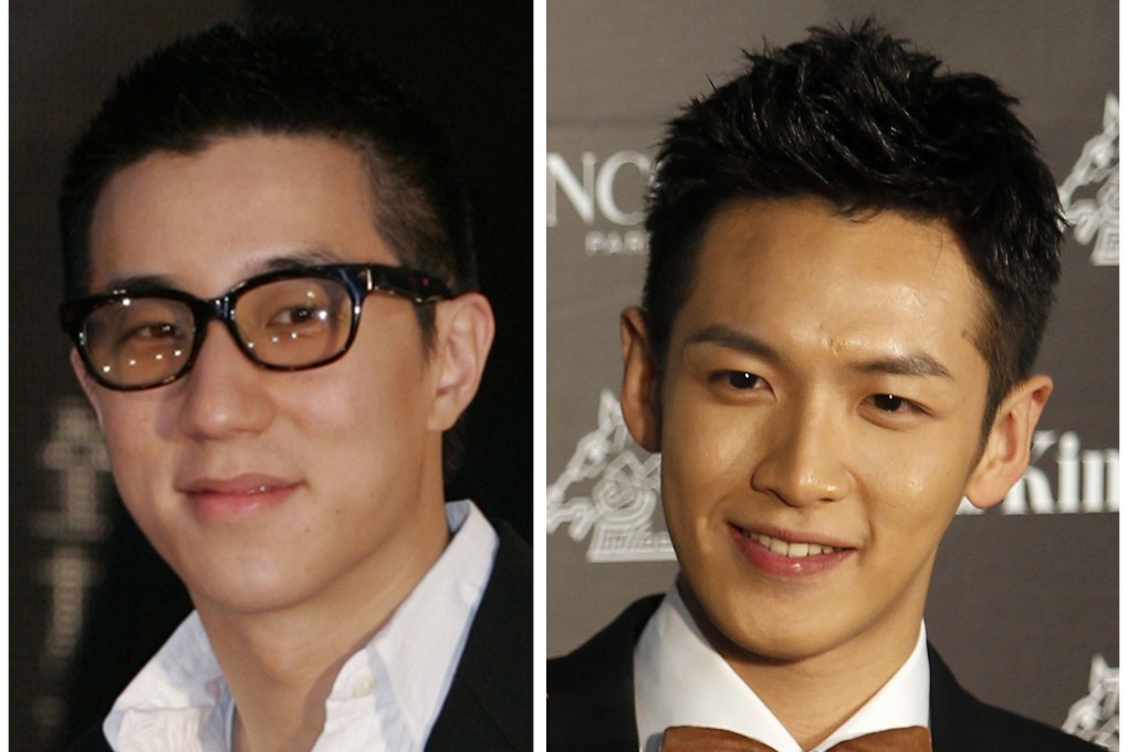 Jaycee Chan (left), son of Jackie Chan, and Taiwanese actor Ko Chen-tung were detained on drug charges. Photo: Reuters