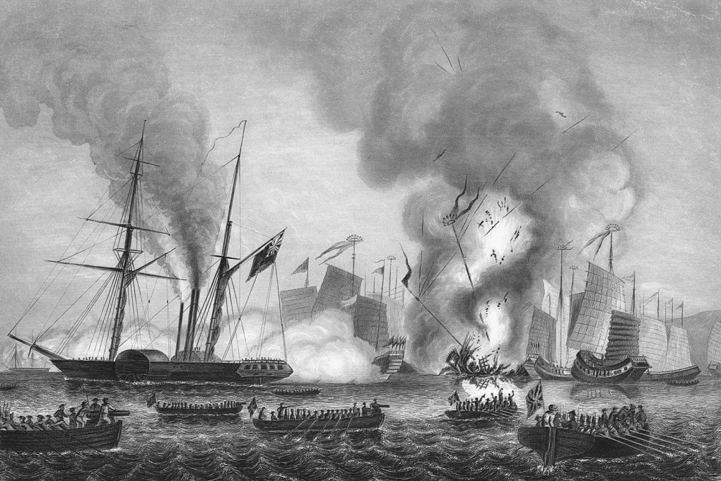A rendering of a naval battle during the First Opium War, a conflict closely identified with Jardine, Matheson & Co. Photo: Corbis