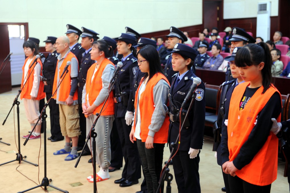 Five cult members were tried separately to a 12-year-old. Photo: Xinhua
