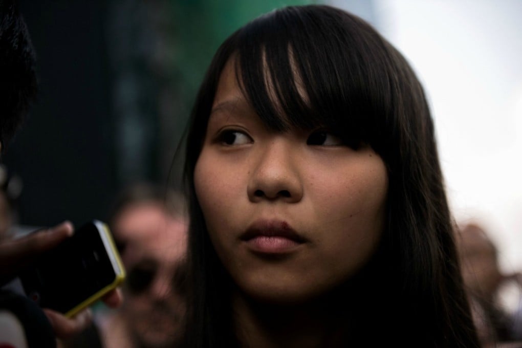 Student leader Agnes Chow said she was exhausted by the democracy movement. Photo: AFP