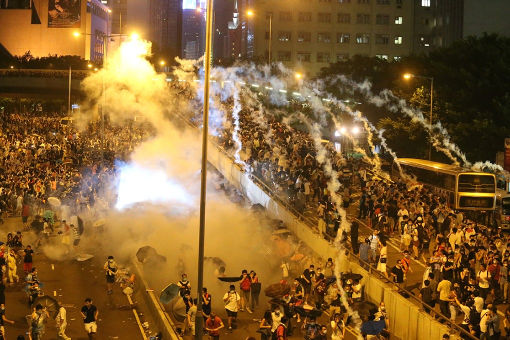 War-like photos of large crowds being dispersed by rounds of tear gas are being shown in foreign media.