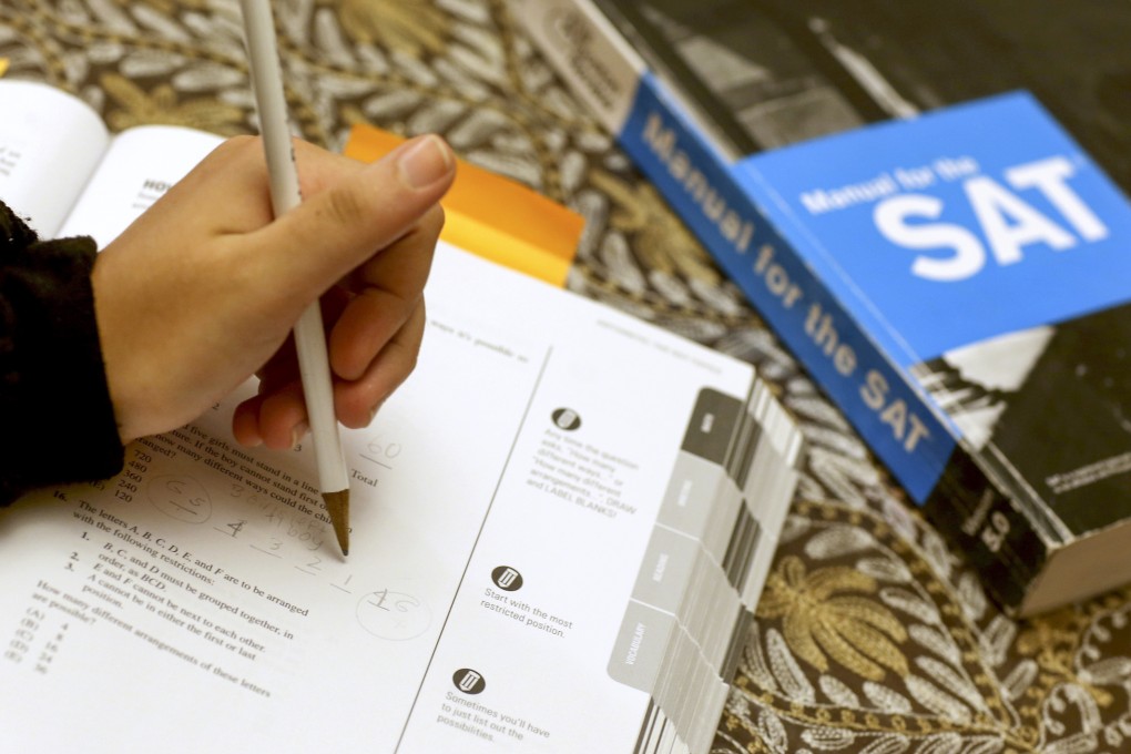 Chinese students, on average, study 10 times harder for the SAT than US students - an estimated 150-200 hours compared with 20-30 hours. Photo: AFP