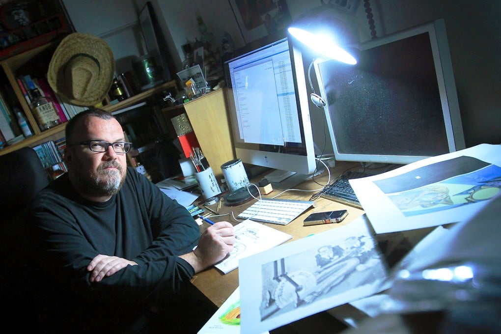 Harry Harrison at his studio in Sheung Wan. Photo: Jonathan Wong