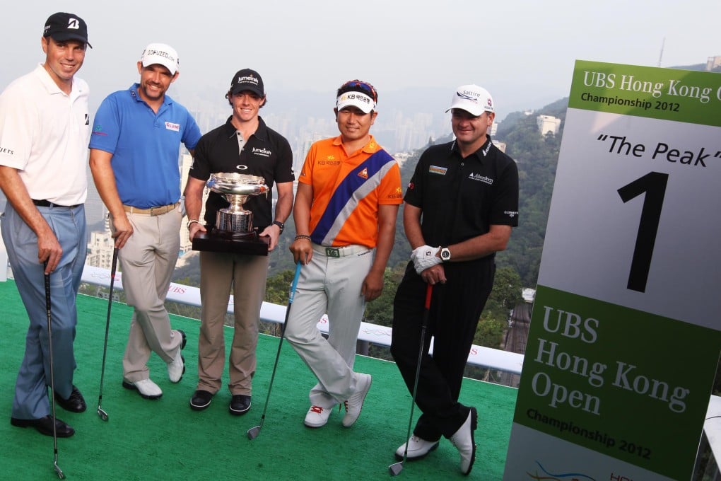 Matt Kuchar, Padraig Harrington, Rory Mcllroy, Y.E. Yang and Paul Lawrie are some of the big stars who have graced centre stage at the Hong Kong Open when it had UBS as a title sponsor. Photo: Sam Tsang