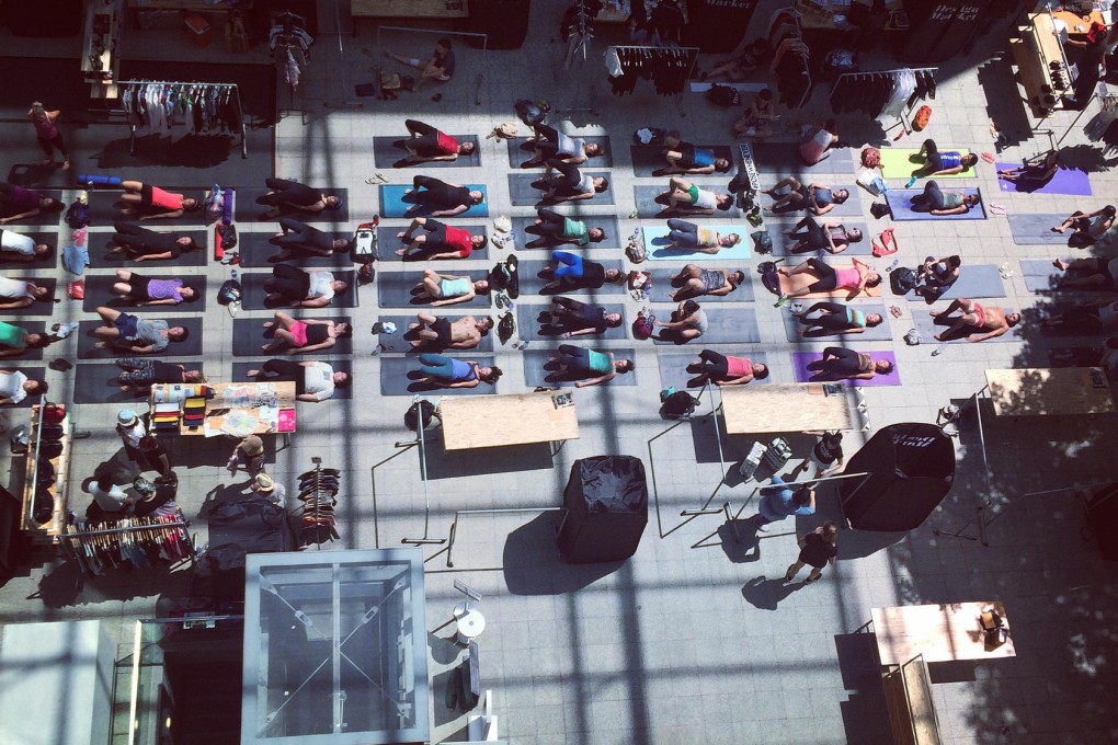 Free yoga at the PMQ Design Market