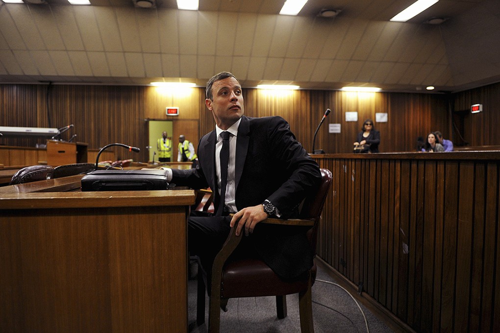 Pistorius attends his sentencing hearing at the High Court in Pretoria. Photo: Reuters