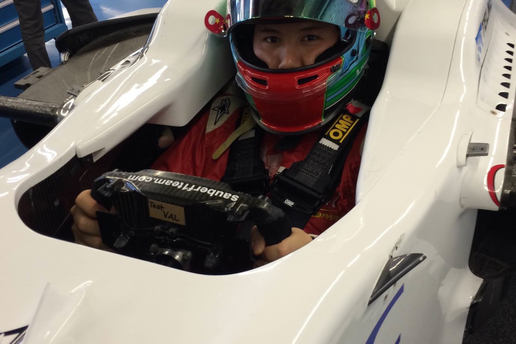 Adderly Fong tries out his new seat. Photo: SCMP picture