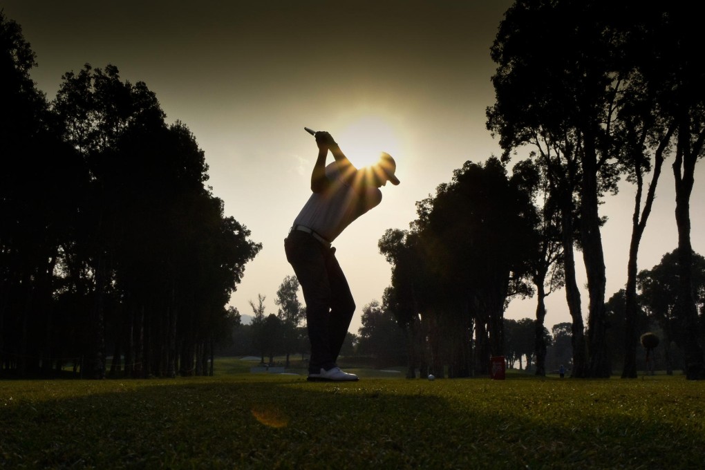 Australian Cameron Smith, who is well in contention going into today's third round, plays his shot at a picturesque Hong Kong Open at Fanling. Photo: Richard Castka