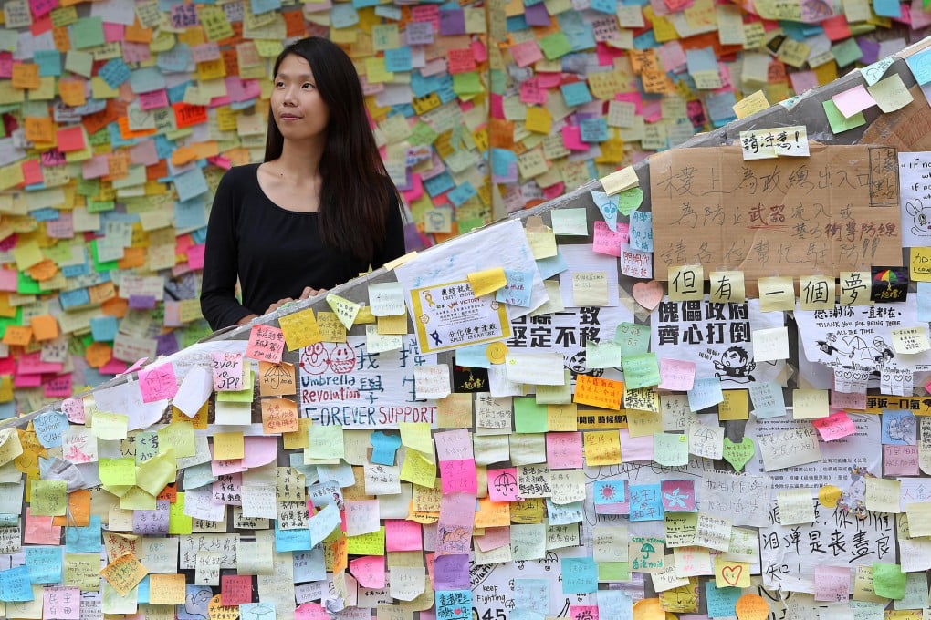 "Lennon Wall" on Harcourt Road, where protesters have been recording their thoughts. Plans are under way for a website to display the notes. Photo: Nora Tam