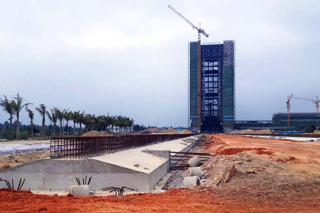 The construction site of the space launch centre in Wenchang in Hainan. Photo: Tiexue.net
