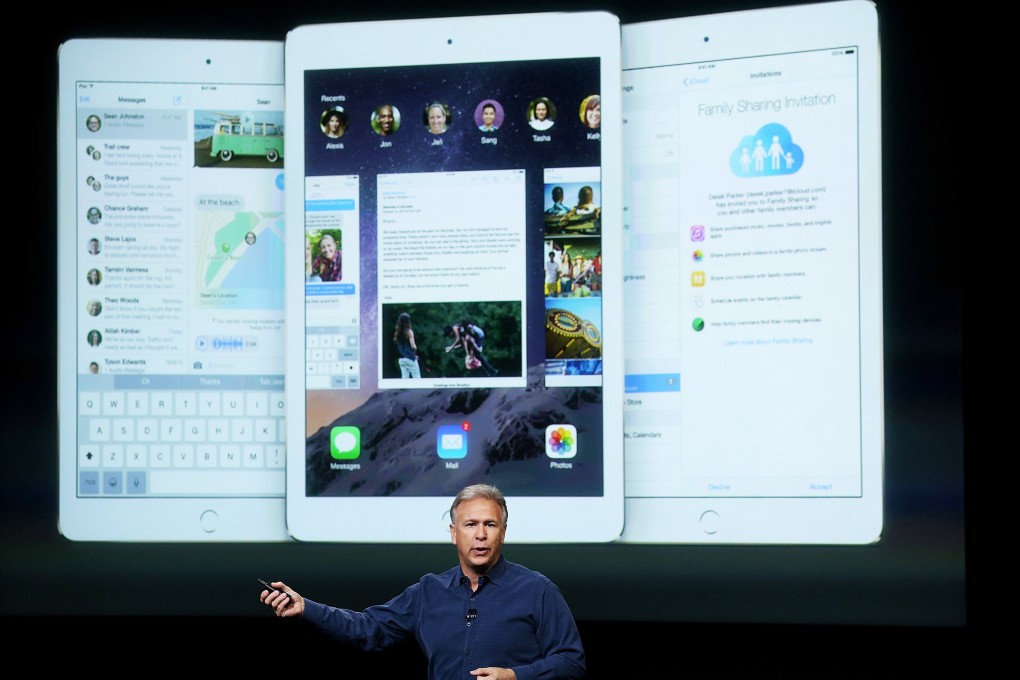 Apple Senior Vice President of Worldwide Marketing Phil Schiller announces the new iPad Air 2.