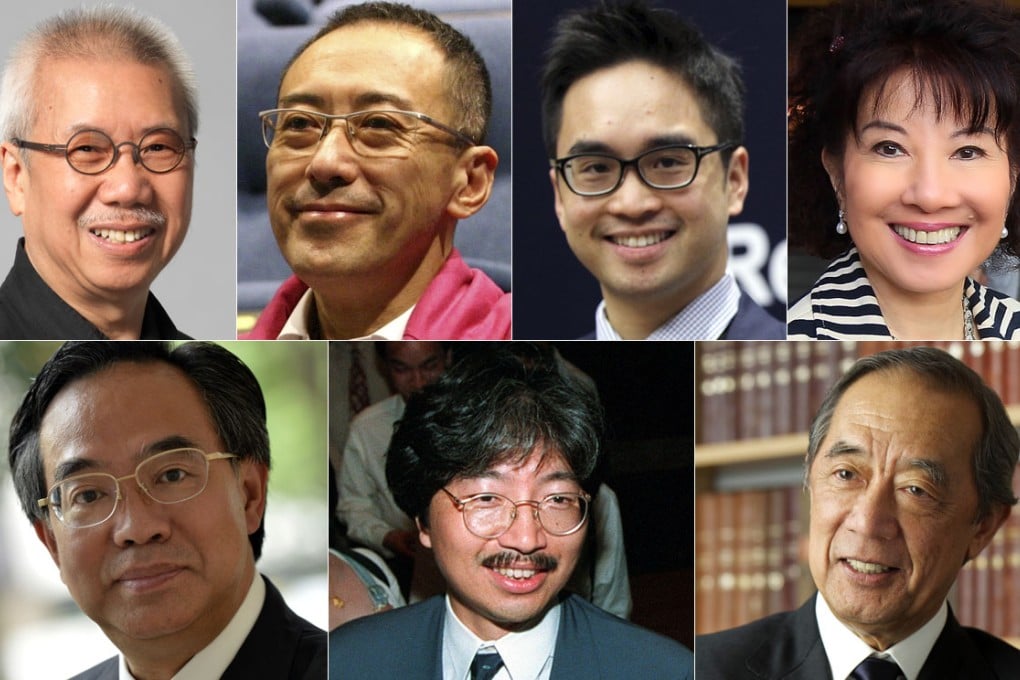 Including the new vice-chairman, seven members joined the board (clockwise from top left): Kan Tai-keung, Fredric Mao, Adrian Cheng, Cissy Pao, Ronald Arculli,  Wan Man-yee and Lo Wai-kwok. Photos: SCMP Pictures