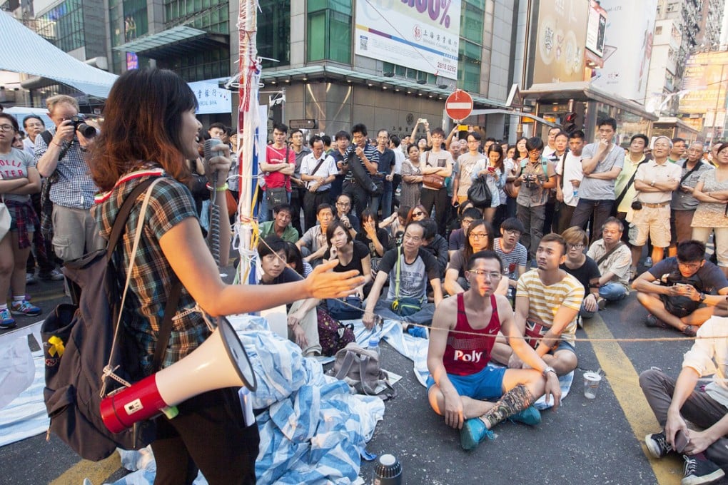 Reports of women being sexually harassed have emerged from the Occupy mass sit-ins in Mong Kok and Causeway Bay. Photo: EPA