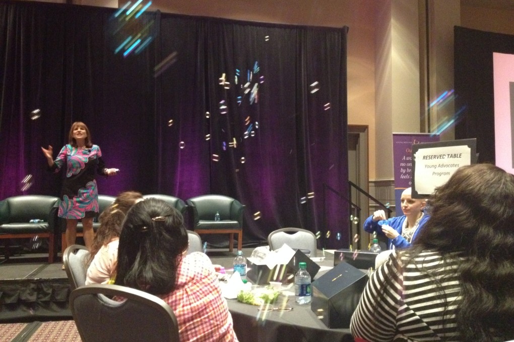 Young survivors at the Living Beyond Breast Cancer Conference.