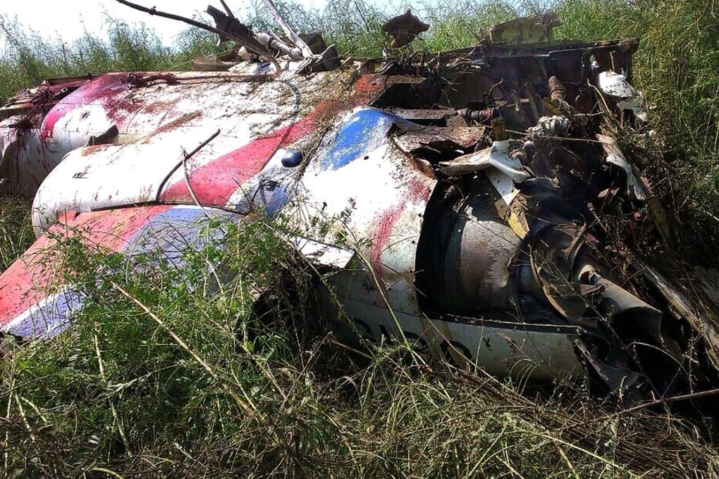 An AT-3 training plane from Taiwan's Air Force Thunder Tiger Team that crashed in a field near Kaohsiung during a training flight on Oct. 21, 2014. Photo: CNA