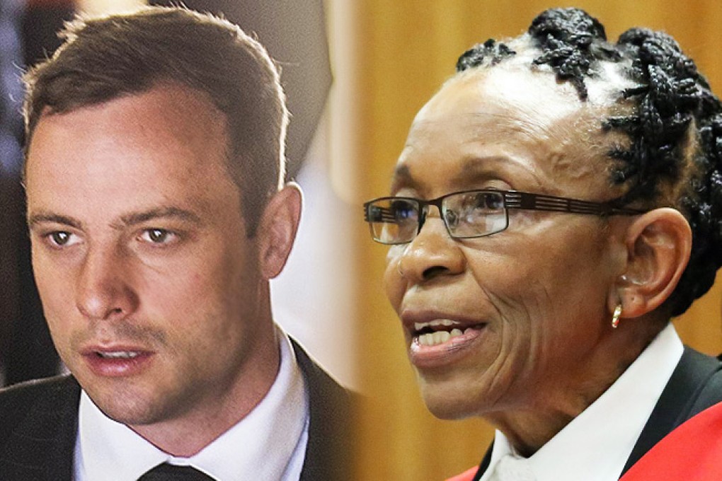 South African Judge Thokozile Masipa (right) was a crime reporter before she gained the media spotlight in the Oscar Pistorius (left) murder trial. Photos: AFP