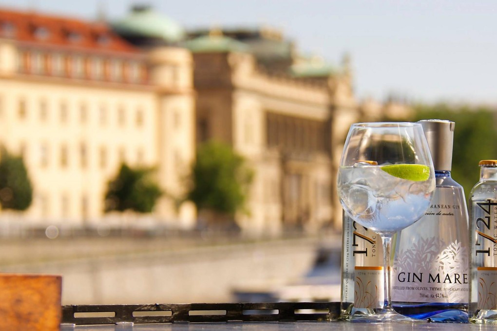 Gin Mare gin, served with 1724 tonic water.