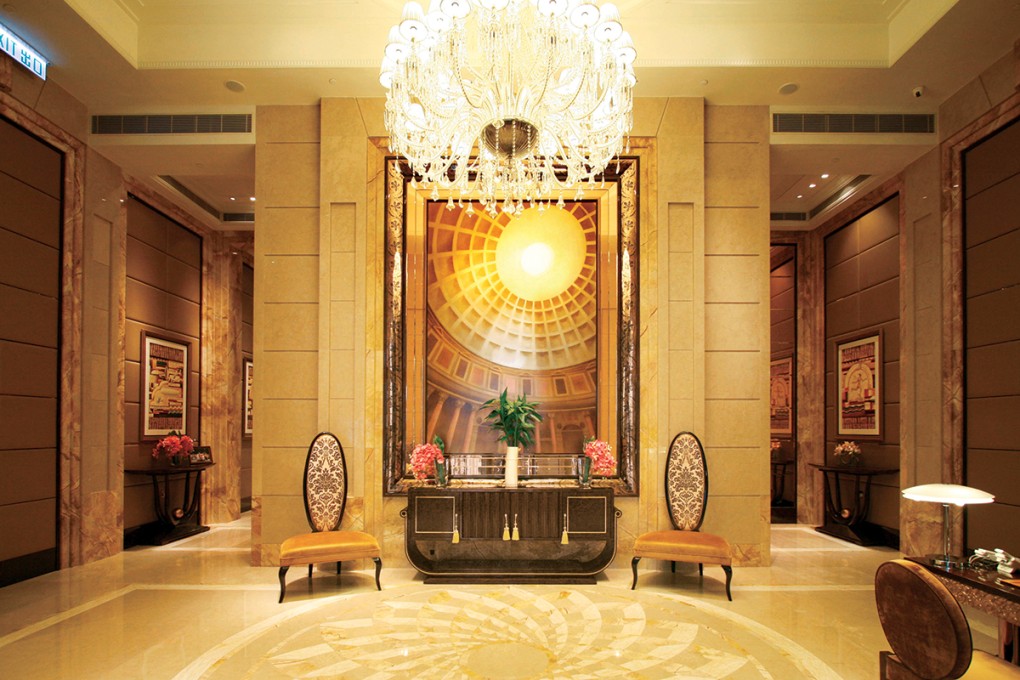Chantilly lobby - Like the property development itself, the design of the lobby is inspired by French architecture.