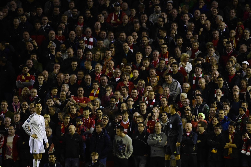 All eyes are on Real Madrid superstar Cristiano Ronaldo at Anfield. Photo: AFP