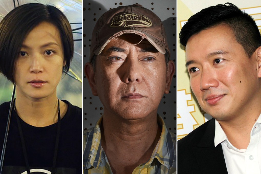 An author named Wang Mian lambasted singer Denise Ho Wan-see (from left), actors Chapman To Man-chak and Anthony Wong Chau-sang.