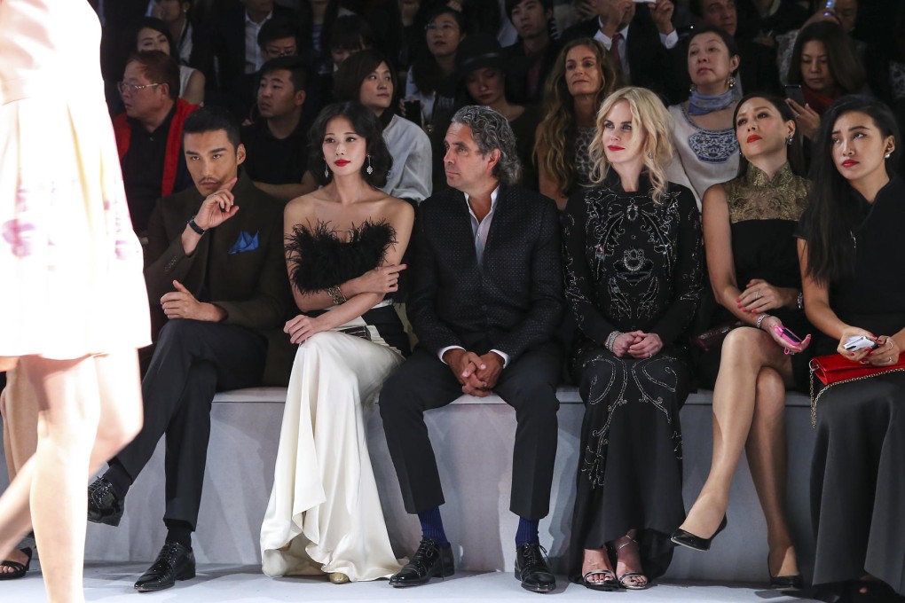 Raphael le Masne de Chermont (centre) with Nicole Kidman, Hu Bing (left), Lin Chiling (second from left) and Qi Qi (second from right).