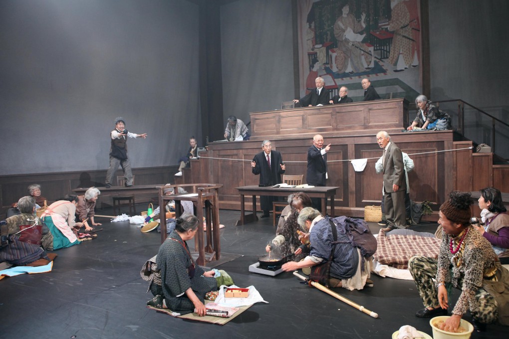 In Ravens, We Shall Load Bullets, a 22-strong cadre of elderly women - the "original rebels" grown old, says director Yukio Ninagawa - take over a courtroom where several young radicals are on trial. Photos: Maiko Miyagawa