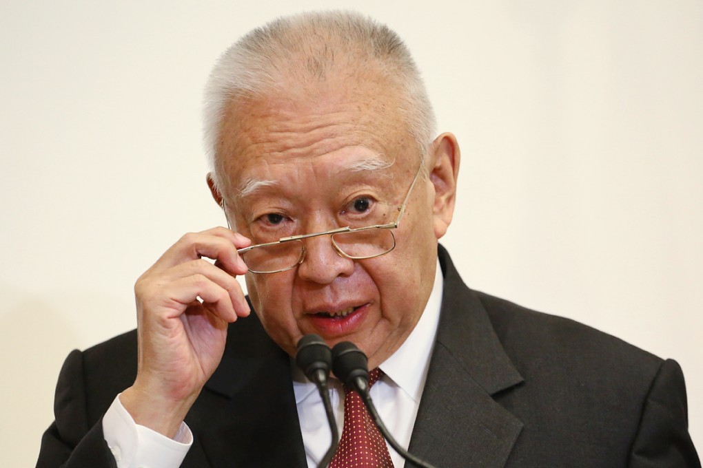 Former Chief Executive Tung Chee-hwa meets the media at the Office of Former Chief Executives in Central. Photo: Felix Wong