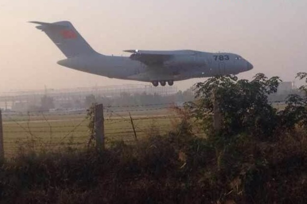 A Y-20 prototype during a test flight. Photo: cjdby.net
