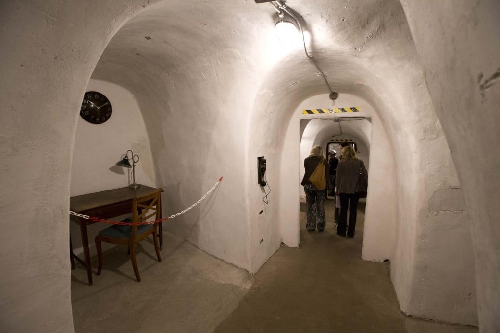 Benito Mussolini's air raid shelter in Rome. Photo: AP