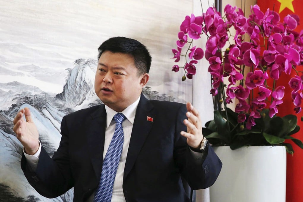 Wang Jing said that his company, Xinwei Telecom Enterprise Group, launched a low-earth orbit satellite last month in Inner Mongolia in a joint venture with Tsinghua University. Photo: Reuters